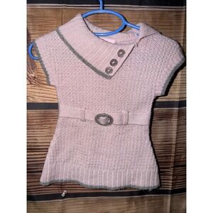 Pink Dress With Belt For Baby 12 Months By Little Las